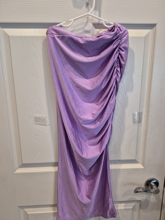 SHEIN Dresses & Skirts - Draped Lilac Ruched Strapless Dress